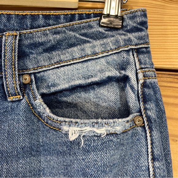 Kancan Estilo Jeans 5 26 100% Cotton Skinny High Rise Ripped Holes Distress - Picture 8 of 14